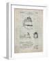 PP1141-Antique Grid Parchment Zephyr Train Patent Poster-Cole Borders-Framed Giclee Print