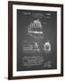 PP1141-Black Grid Zephyr Train Patent Poster-Cole Borders-Framed Giclee Print