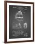 PP1141-Black Grid Zephyr Train Patent Poster-Cole Borders-Framed Giclee Print