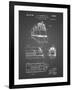 PP1141-Black Grid Zephyr Train Patent Poster-Cole Borders-Framed Giclee Print