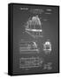 PP1141-Black Grid Zephyr Train Patent Poster-Cole Borders-Framed Stretched Canvas