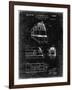 PP1141-Black Grunge Zephyr Train Patent Poster-Cole Borders-Framed Giclee Print