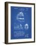 PP1141-Blueprint Zephyr Train Patent Poster-Cole Borders-Framed Giclee Print