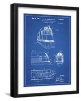 PP1141-Blueprint Zephyr Train Patent Poster-Cole Borders-Framed Giclee Print