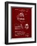 PP1141-Burgundy Zephyr Train Patent Poster-Cole Borders-Framed Giclee Print