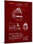 PP1141-Burgundy Zephyr Train Patent Poster-Cole Borders-Mounted Giclee Print
