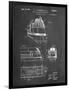PP1141-Chalkboard Zephyr Train Patent Poster-Cole Borders-Framed Giclee Print