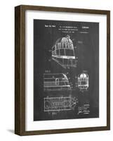 PP1141-Chalkboard Zephyr Train Patent Poster-Cole Borders-Framed Giclee Print