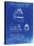 PP1141-Faded Blueprint Zephyr Train Patent Poster-Cole Borders-Stretched Canvas