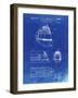 PP1141-Faded Blueprint Zephyr Train Patent Poster-Cole Borders-Framed Giclee Print