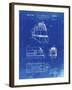 PP1141-Faded Blueprint Zephyr Train Patent Poster-Cole Borders-Framed Giclee Print