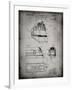 PP1141-Faded Grey Zephyr Train Patent Poster-Cole Borders-Framed Giclee Print