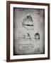 PP1141-Faded Grey Zephyr Train Patent Poster-Cole Borders-Framed Giclee Print