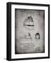 PP1141-Faded Grey Zephyr Train Patent Poster-Cole Borders-Framed Giclee Print