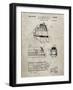 PP1141-Sandstone Zephyr Train Patent Poster-Cole Borders-Framed Giclee Print