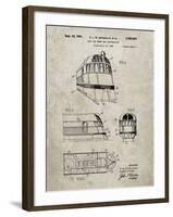 PP1141-Sandstone Zephyr Train Patent Poster-Cole Borders-Framed Giclee Print