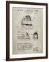 PP1141-Sandstone Zephyr Train Patent Poster-Cole Borders-Framed Giclee Print