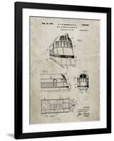 PP1141-Sandstone Zephyr Train Patent Poster-Cole Borders-Framed Giclee Print