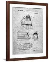 PP1141-Slate Zephyr Train Patent Poster-Cole Borders-Framed Giclee Print