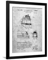 PP1141-Slate Zephyr Train Patent Poster-Cole Borders-Framed Giclee Print