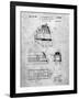 PP1141-Slate Zephyr Train Patent Poster-Cole Borders-Framed Giclee Print
