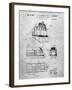 PP1141-Slate Zephyr Train Patent Poster-Cole Borders-Framed Giclee Print