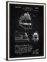 PP1141-Vintage Black Zephyr Train Patent Poster-Cole Borders-Framed Premium Giclee Print