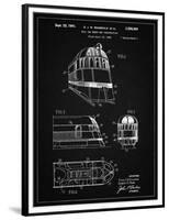 PP1141-Vintage Black Zephyr Train Patent Poster-Cole Borders-Framed Premium Giclee Print