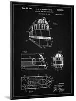 PP1141-Vintage Black Zephyr Train Patent Poster-Cole Borders-Mounted Giclee Print