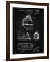 PP1141-Vintage Black Zephyr Train Patent Poster-Cole Borders-Framed Giclee Print