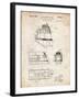 PP1141-Vintage Parchment Zephyr Train Patent Poster-Cole Borders-Framed Giclee Print