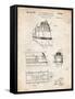 PP1141-Vintage Parchment Zephyr Train Patent Poster-Cole Borders-Framed Stretched Canvas