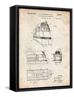PP1141-Vintage Parchment Zephyr Train Patent Poster-Cole Borders-Framed Stretched Canvas
