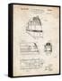 PP1141-Vintage Parchment Zephyr Train Patent Poster-Cole Borders-Framed Stretched Canvas