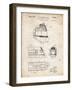 PP1141-Vintage Parchment Zephyr Train Patent Poster-Cole Borders-Framed Giclee Print