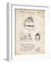 PP1141-Vintage Parchment Zephyr Train Patent Poster-Cole Borders-Framed Giclee Print