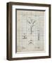 PP1143-Antique Grid Parchment Zipper 1917 Patent Poster-Cole Borders-Framed Giclee Print