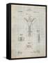 PP1143-Antique Grid Parchment Zipper 1917 Patent Poster-Cole Borders-Framed Stretched Canvas