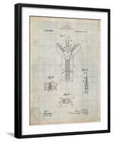 PP1143-Antique Grid Parchment Zipper 1917 Patent Poster-Cole Borders-Framed Giclee Print