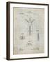 PP1143-Antique Grid Parchment Zipper 1917 Patent Poster-Cole Borders-Framed Giclee Print