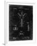 PP1143-Black Grunge Zipper 1917 Patent Poster-Cole Borders-Framed Giclee Print
