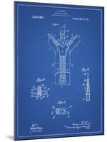 PP1143-Blueprint Zipper 1917 Patent Poster-Cole Borders-Mounted Giclee Print