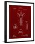 PP1143-Burgundy Zipper 1917 Patent Poster-Cole Borders-Framed Giclee Print