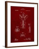 PP1143-Burgundy Zipper 1917 Patent Poster-Cole Borders-Framed Giclee Print