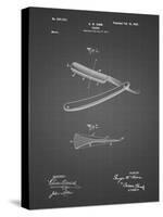 PP1178-Black Grid Straight Razor Patent Poster-Cole Borders-Stretched Canvas