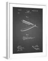 PP1178-Black Grid Straight Razor Patent Poster-Cole Borders-Framed Giclee Print