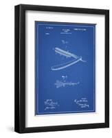 PP1178-Blueprint Straight Razor Patent Poster-Cole Borders-Framed Premium Giclee Print