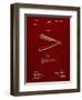 PP1178-Burgundy Straight Razor Patent Poster-Cole Borders-Framed Premium Giclee Print