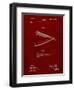 PP1178-Burgundy Straight Razor Patent Poster-Cole Borders-Framed Premium Giclee Print