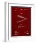 PP1178-Burgundy Straight Razor Patent Poster-Cole Borders-Framed Premium Giclee Print